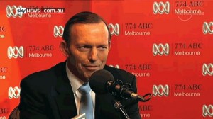 Abbott on the air -- and in the gutter